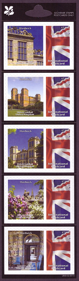 (image for) UK0132 National Trust Hardwick Universal Mail Stamps Dated: 03/15